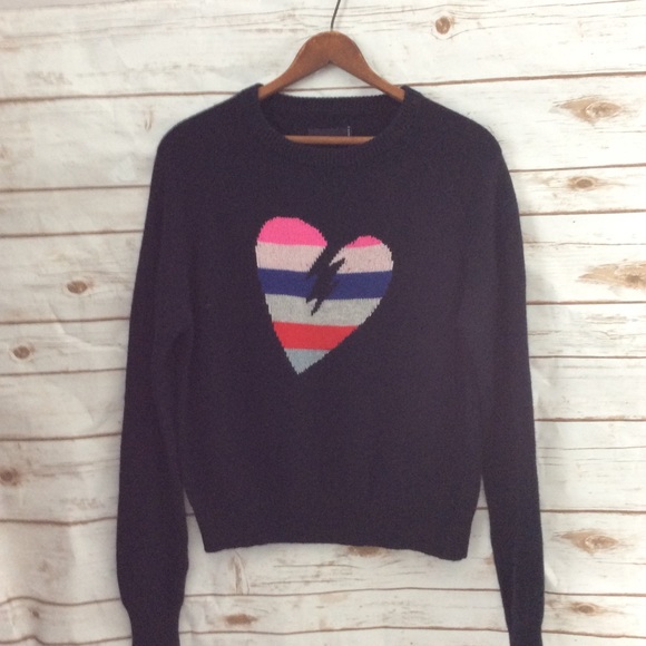 Zadig & Voltaire Baly Graphic Cashmere Sweater - Picture 2 of 6